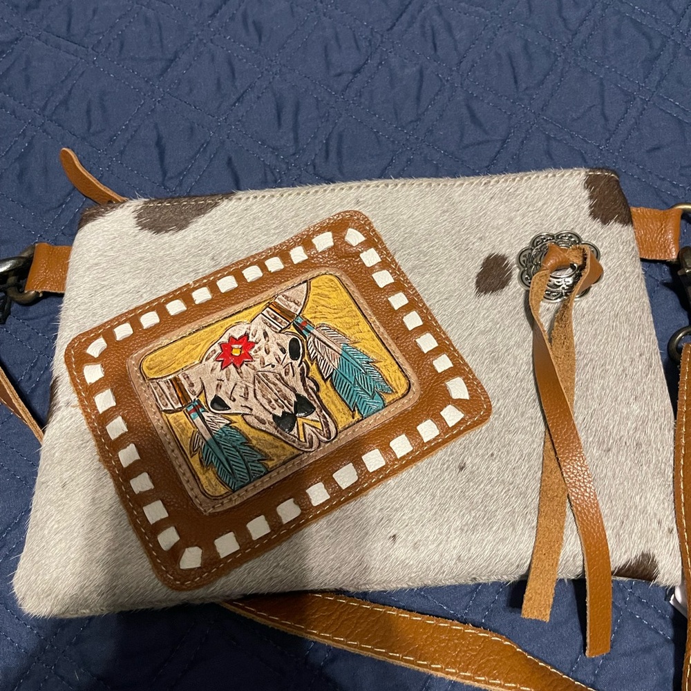 Beautiful cowhide Myra bag purse